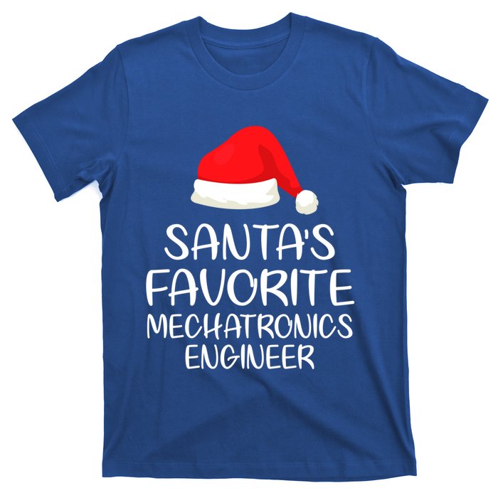 SantaS Favorite Mechatronics Engineer Matching Family Xmas Gift T-Shirt