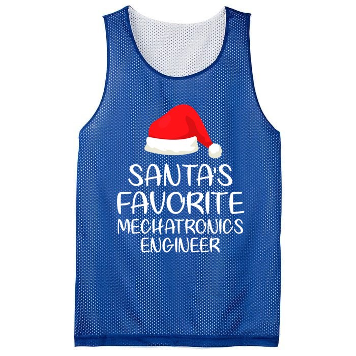 SantaS Favorite Mechatronics Engineer Matching Family Xmas Gift Mesh Reversible Basketball Jersey Tank