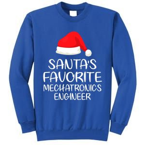 SantaS Favorite Mechatronics Engineer Matching Family Xmas Gift Tall Sweatshirt