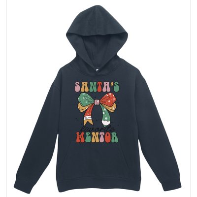 SantaS Favorite Mentor Coquette Bow Christmas Merry Xmas Urban Pullover Hoodie