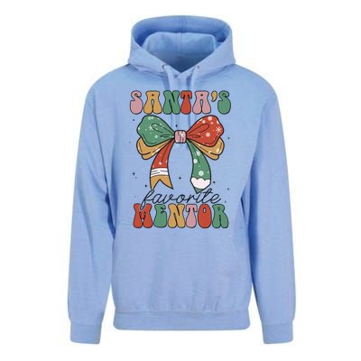 SantaS Favorite Mentor Coquette Bow Christmas Merry Xmas Unisex Surf Hoodie