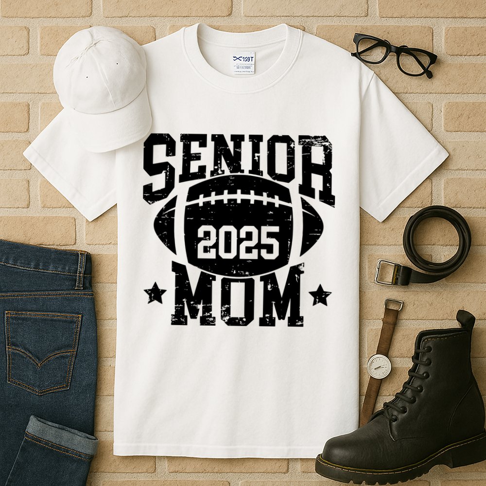 Senior Football Mom Graduation Class Of 2025 Senior 25 Tall T-Shirt