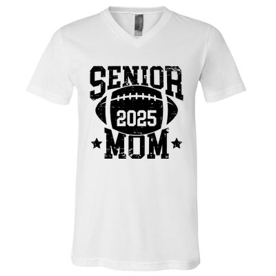 Senior Football Mom Graduation Class Of 2025 Senior 25 V-Neck T-Shirt