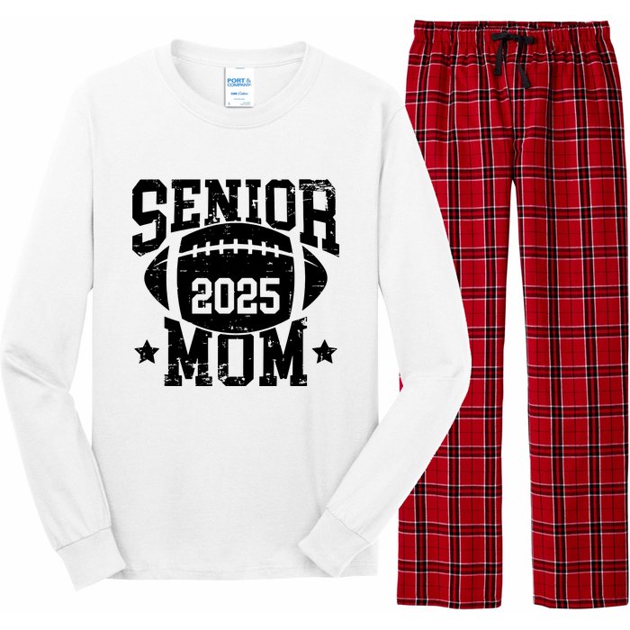 Senior Football Mom Graduation Class Of 2025 Senior 25 Long Sleeve Pajama Set