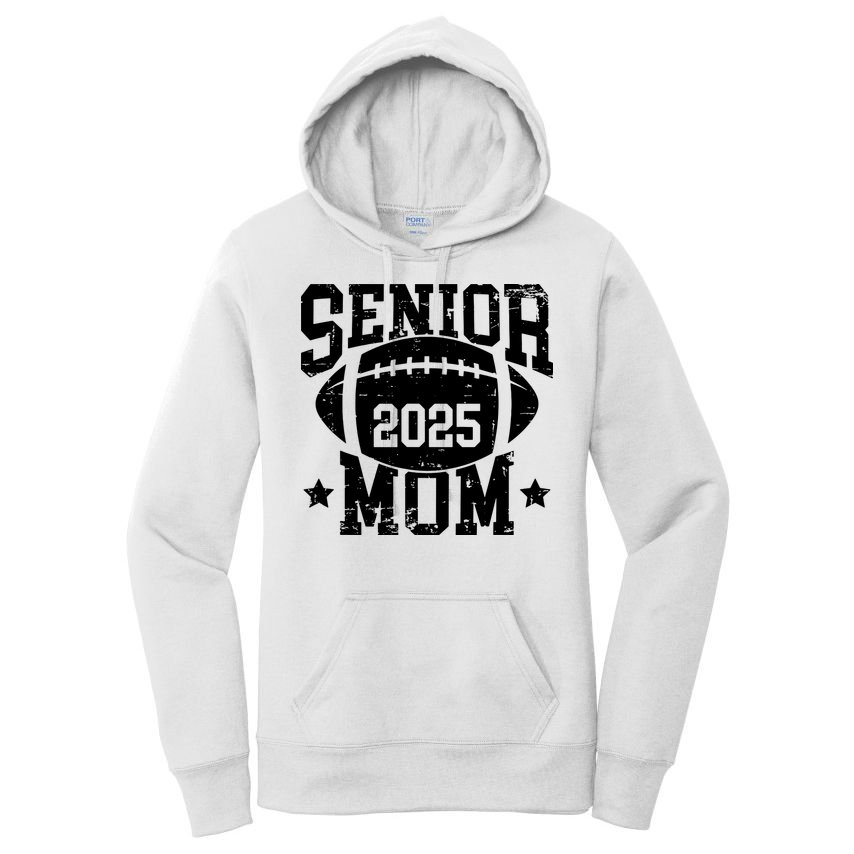 Senior Football Mom Graduation Class Of 2025 Senior 25 Women's Pullover Hoodie
