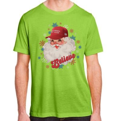 Santa Face Maga Trump Santa Hat Retro Make Christmas Great Gift Adult ChromaSoft Performance T-Shirt