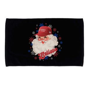 Santa Face Maga Trump Santa Hat Retro Make Christmas Great Gift Microfiber Hand Towel