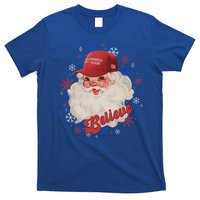 Santa Face Maga Trump Santa Hat Retro Make Christmas Great Gift T-Shirt