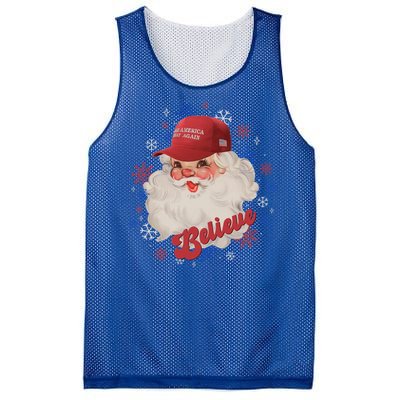 Santa Face Maga Trump Santa Hat Retro Make Christmas Great Gift Mesh Reversible Basketball Jersey Tank