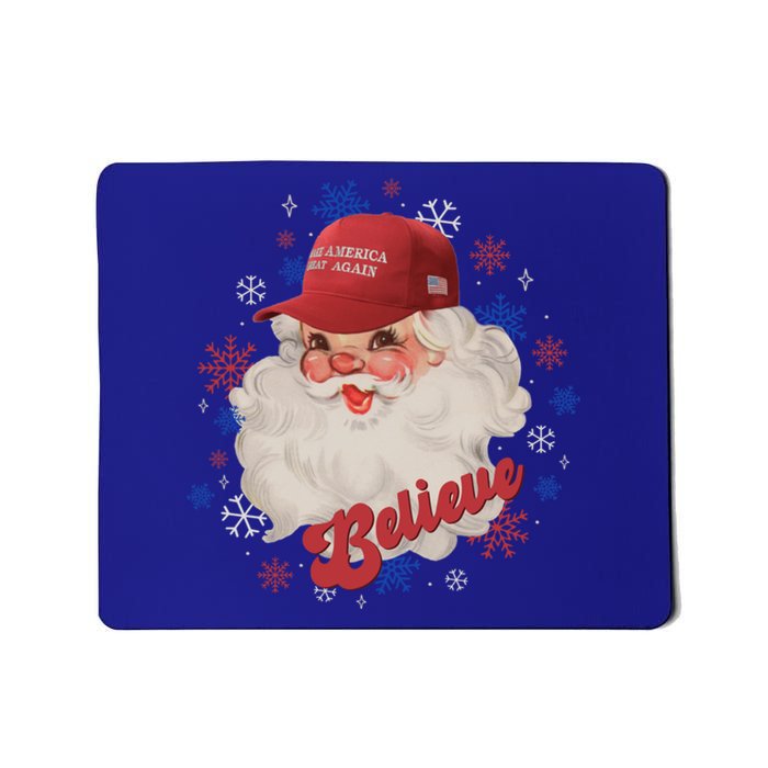 Santa Face Maga Trump Santa Hat Retro Make Christmas Great Gift Mousepad