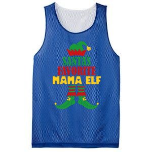 SantaS Favorite Mama Elf Christmas Matching Holiday Gift Mesh Reversible Basketball Jersey Tank