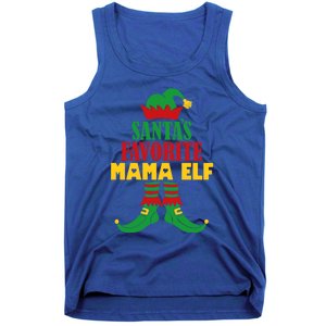 SantaS Favorite Mama Elf Christmas Matching Holiday Gift Tank Top