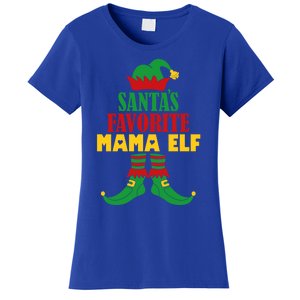 SantaS Favorite Mama Elf Christmas Matching Holiday Gift Women's T-Shirt