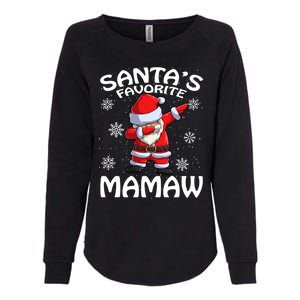 SantaS Favorite Mamaw Christmas Cute Gift Womens California Wash Sweatshirt