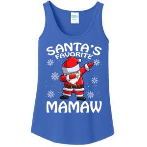 SantaS Favorite Mamaw Christmas Cute Gift Ladies Essential Tank