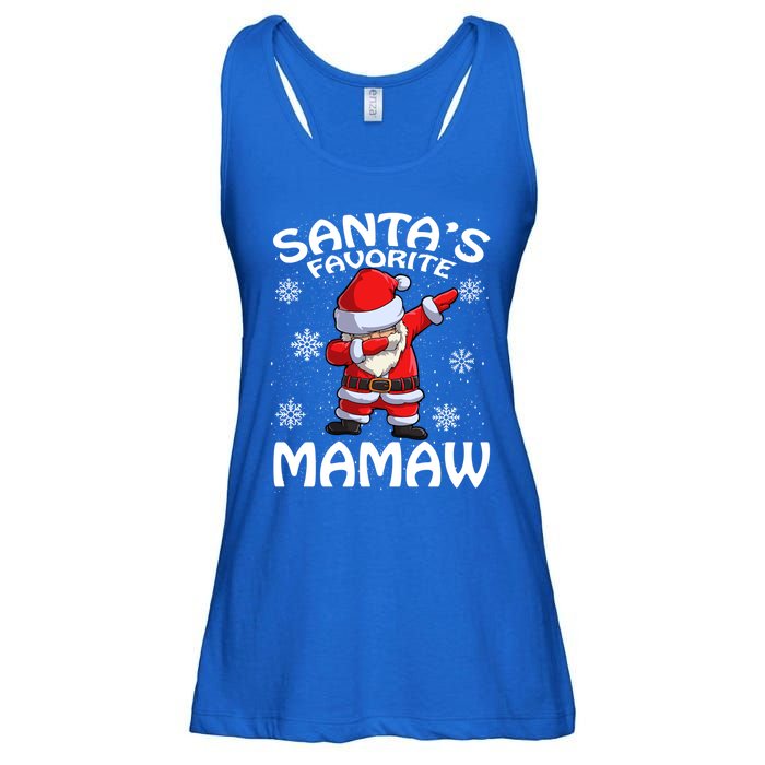 SantaS Favorite Mamaw Christmas Cute Gift Ladies Essential Flowy Tank