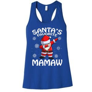 SantaS Favorite Mamaw Christmas Cute Gift Women's Racerback Tank