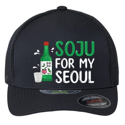 Soju For My Seoul Funny Soju Korean Liquor Drink Flexfit Unipanel Trucker Cap