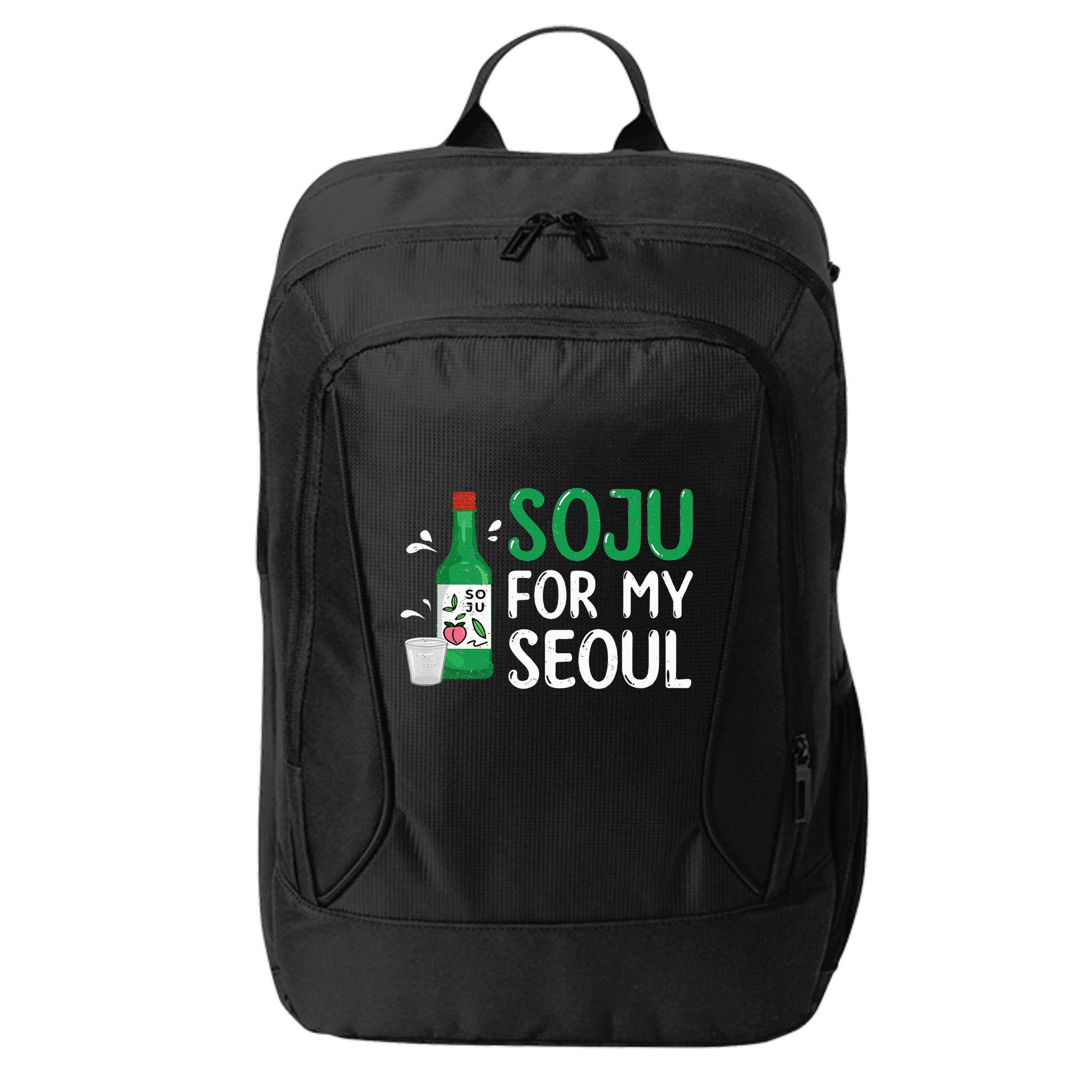 Soju For My Seoul Funny Soju Korean Liquor Drink City Backpack