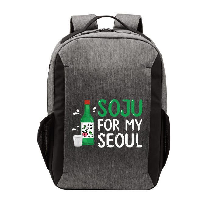 Soju For My Seoul Funny Soju Korean Liquor Drink Vector Backpack