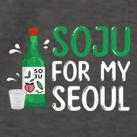 Soju For My Seoul Funny Soju Korean Liquor Drink Vector Backpack