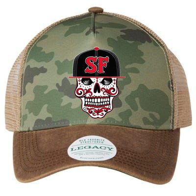 San Francisco Mexican Sugar Skull Design Bay Area Legacy Tie Dye Trucker Hat