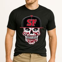 San Francisco Mexican Sugar Skull Design Bay Area Cooling Performance Crew T-Shirt