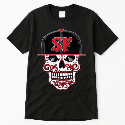 San Francisco Mexican Sugar Skull Design Bay Area Tall T-Shirt