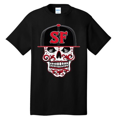 San Francisco Mexican Sugar Skull Design Bay Area Tall T-Shirt