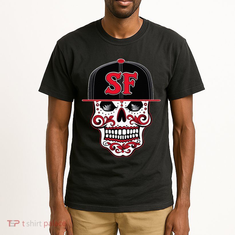 San Francisco Mexican Sugar Skull Design Bay Area Tall T-Shirt