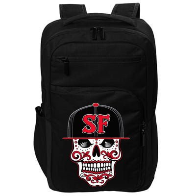 San Francisco Mexican Sugar Skull Design Bay Area Impact Tech Backpack