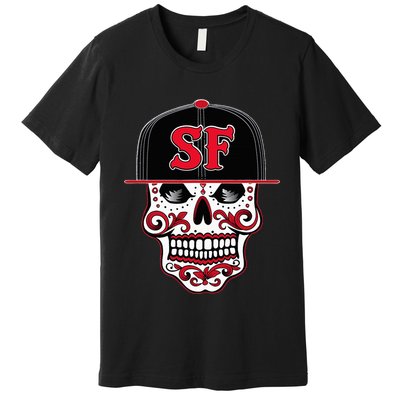 San Francisco Mexican Sugar Skull Design Bay Area Premium T-Shirt
