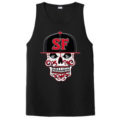 San Francisco Mexican Sugar Skull Design Bay Area PosiCharge Competitor Tank