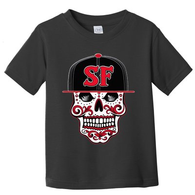 San Francisco Mexican Sugar Skull Design Bay Area Toddler T-Shirt