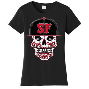 San Francisco Mexican Sugar Skull Design Bay Area Women's T-Shirt