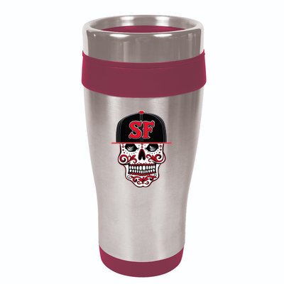 San Francisco Mexican Sugar Skull Design Bay Area 16oz Travel Tumbler
