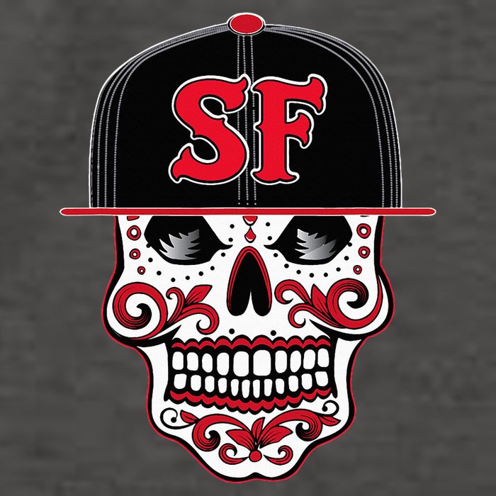 San Francisco Mexican Sugar Skull Design Bay Area Vector Backpack