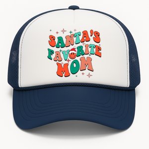 SantaS Favorite Mom Christmas Mama Santa Claus Mommy Great Gift Trucker Hat