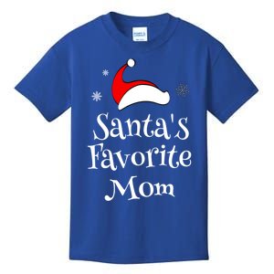 SantaS Favorite Mom Christmas Xmas Family Matching Holiday Gift Kids T-Shirt