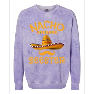 Seester Funny Mexican Sister Joke Humor Cinco De Mayo Cute Gift Colorblast Crewneck Sweatshirt