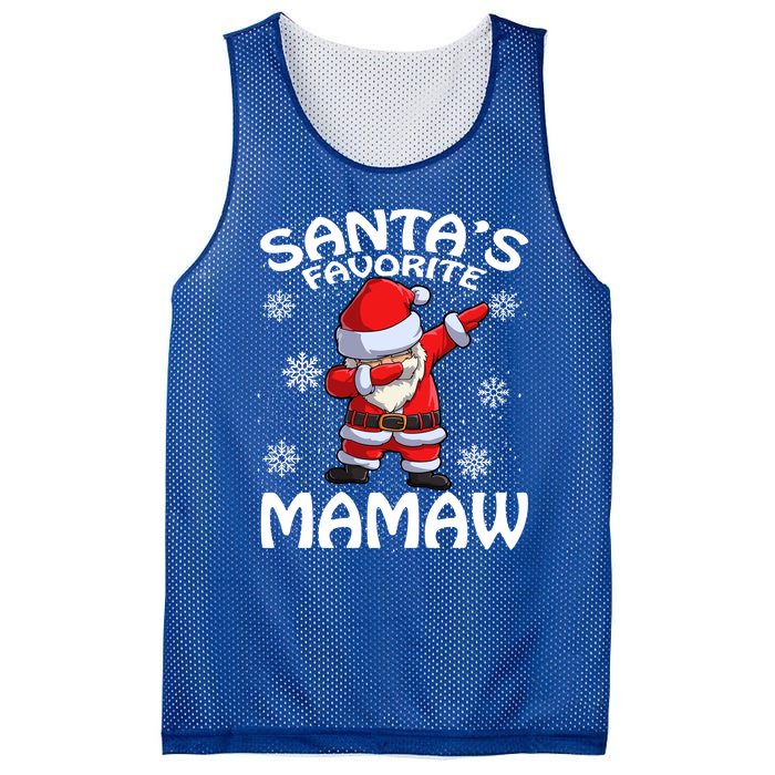 Santas Favorite Mamaw Christmas Gift Mesh Reversible Basketball Jersey Tank