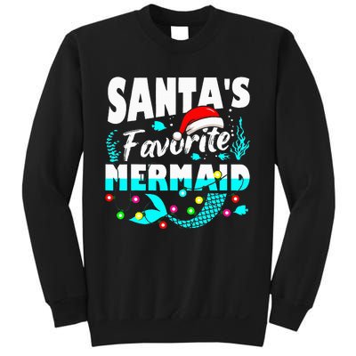 Santa's Favorite Mermaid Lover Christmas Xmas Funny Sweatshirt