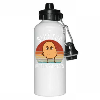 Slut For Mashed Potatoes Aluminum Water Bottle 