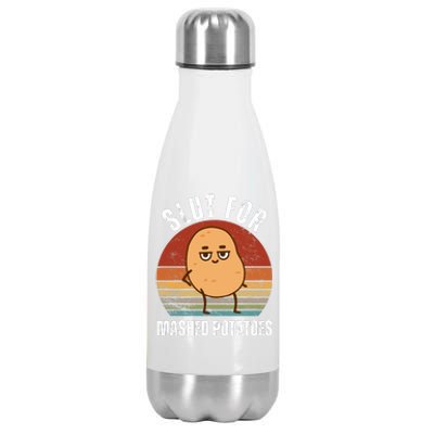 Slut For Mashed Potatoes Stainless Steel Insulated Water Bottle