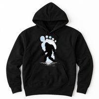 Sasquatch Footprint Moon Light Bigfoot Lovers Gifts Hoodie