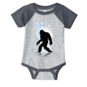 Sasquatch Footprint Moon Light Bigfoot Lovers Gifts Infant Baby Jersey Bodysuit