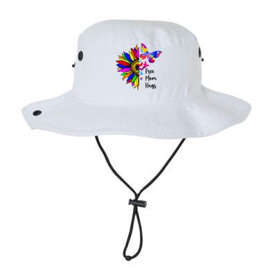 Sunflower Free Mom Hugs Butterfly Lgbt Pride Month Legacy Cool Fit Booney Bucket Hat