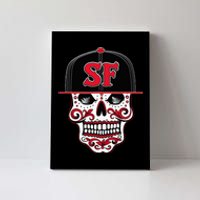 San Francisco Mexican Sugar Skull Design Bay Area Canvas