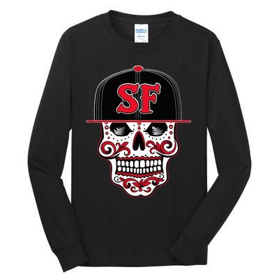 San Francisco Mexican Sugar Skull Design Bay Area Tall Long Sleeve T-Shirt