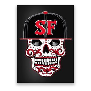 San Francisco Mexican Sugar Skull Design Bay Area Poster